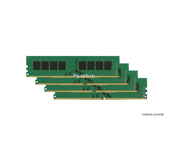 6CN35AV - HP 192GB Kit (12X16GB) DDR4-2933MHz PC4-23400 ECC Registered CL21 288-Pin UDIMM 1.2V Dual Rank Memory