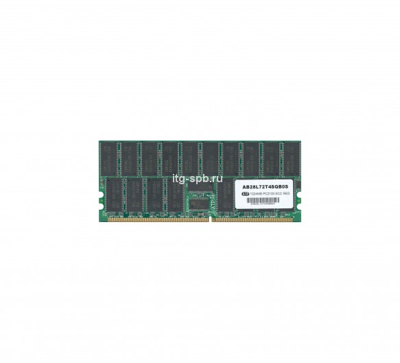 AB28L72T4SQB0S - ATP 1GB DDR-266MHz PC2-5300 ECC Registered CL5 240-Pin DIMM 2.5V Dual Rank Memory Module