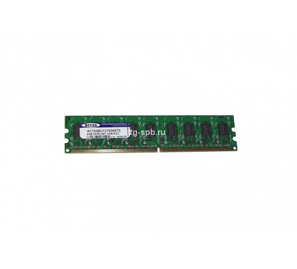 ACT2GEU72T8G667S - Actica 2GB DDR2-667MHz PC2-5300 ECC Unbuffered CL5 240-Pin DIMM 1.8V Dual Rank Memory Module