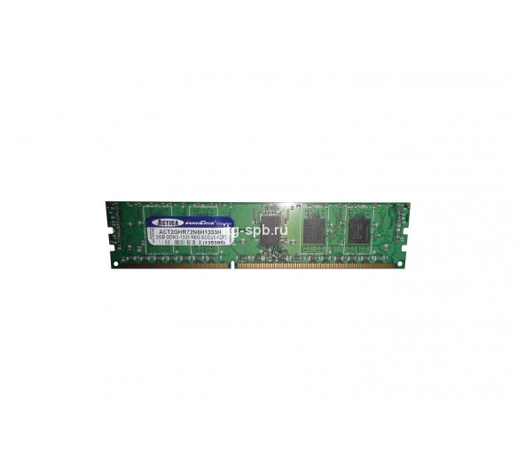 ACT2GHR72N8H1333H - Actica 2GB DDR3-1333MHz PC3-10600 ECC Registered CL9 240-Pin DIMM 1.35V Dual Rank Memory Module
