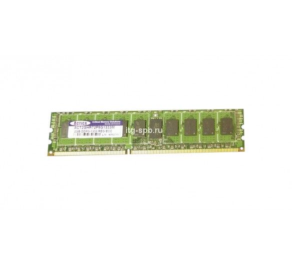 ACT2GHR72P8G1333M - Actica 2GB DDR3-1333MHz PC3-10600 ECC Registered CL9 240-Pin DIMM 1.35V Dual Rank Memory Module
