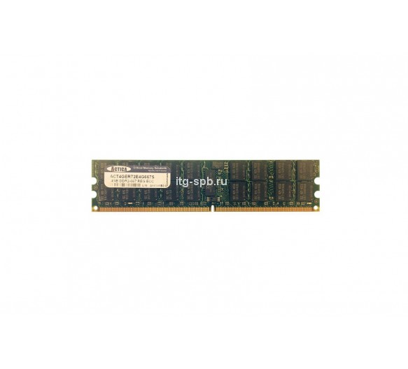 ACT4GER72E4G667S - Actica 4GB DDR2-667MHz PC2-5300 ECC Registered CL5 240-Pin DIMM 1.8V Dual Rank Memory Module