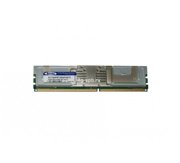 ACT4GFR72M4F667S - Actica 4GB DDR2-667MHz PC2-5300 ECC Fully Buffered CL5 240-Pin DIMM 1.8V Dual Rank Memory Module
