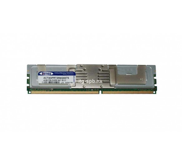 ACT4GFR72M4G667S - Actica 4GB DDR2-667MHz PC2-5300 ECC Fully Buffered CL5 240-Pin DIMM 1.8V Dual Rank Memory Module