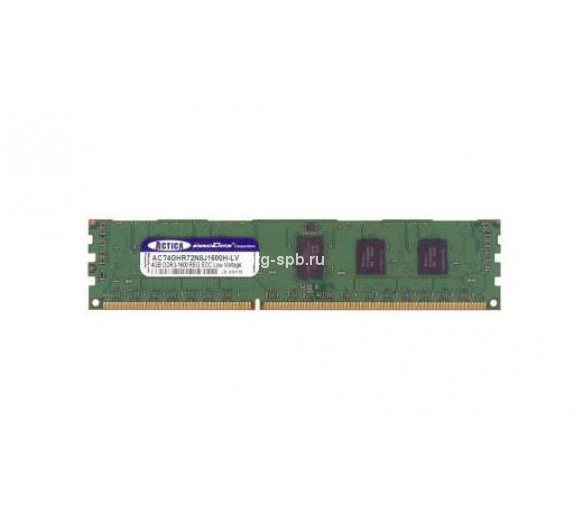 ACT4GHR72N8J1600H-LV - Actica 4GB DDR3-1600MHz PC3-12800 ECC Registered CL11 240-Pin DIMM 1.35V Dual Rank Memory Module