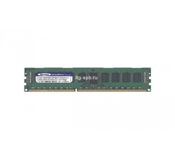 ACT4GHR72P8H1333H-LV - Actica 4GB DDR3-1333MHz PC3-10600 ECC Registered CL9 240-Pin DIMM 1.35V Dual Rank Memory Module