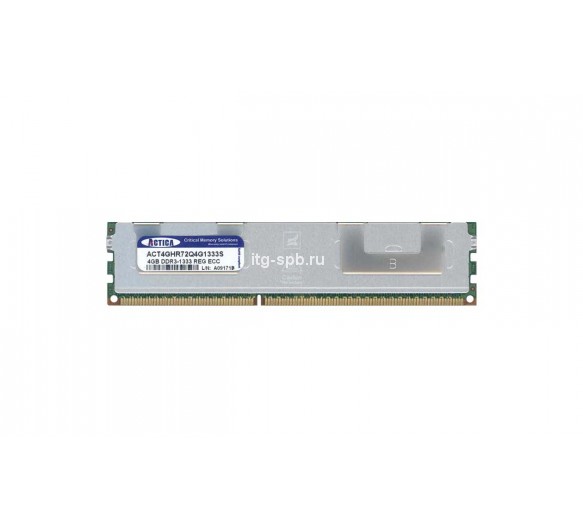 ACT4GHR72Q4G1333S - Actica 4GB DDR3-1333MHz PC3-10600 ECC Registered CL9 240-Pin DIMM 1.35V Memory Module