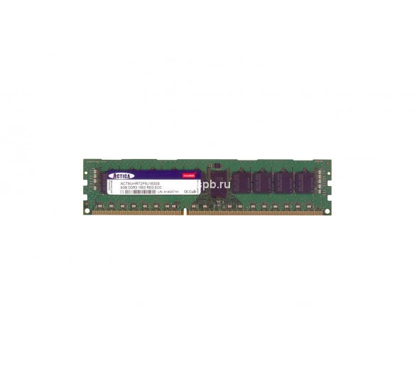 ACT8GHR72P8J1600S - Actica 8GB DDR3-1600MHz PC3-12800 ECC Registered CL11 240-Pin DIMM 1.35V Dual Rank Memory Module