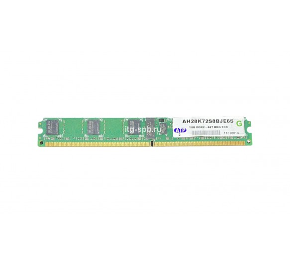 AH28K72S8BJE6S - ATP 1GB DDR2-667MHz PC2-5300 ECC Registered CL5 240-Pin DIMM 1.8V Single Rank Memory Module