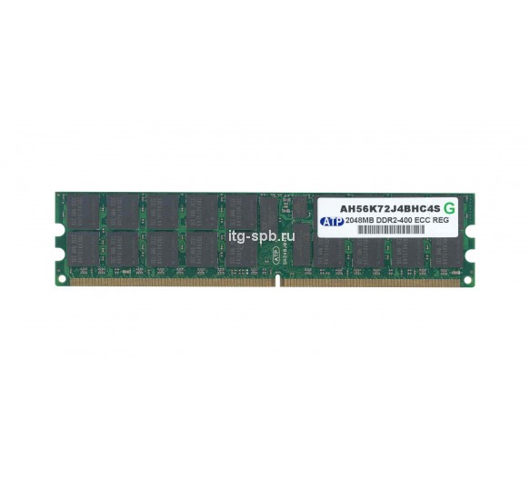 AH56K72J4BHC4S - ATP 2GB DDR2-400MHz PC2-3200 ECC Registered CL3 240-Pin DIMM 1.8V Dual Rank Memory Module