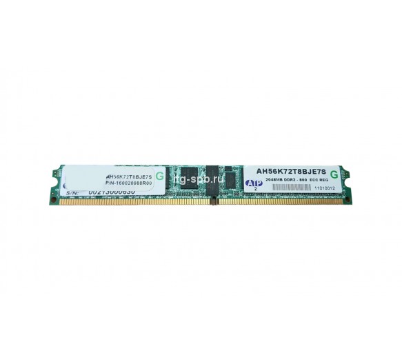 AH56K72T8BJE7S - ATP 2GB DDR2-800MHz PC2-6400 ECC Registered CL6 240-Pin DIMM 1.8V Memory Module