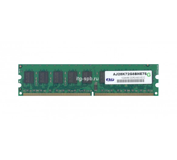 AJ28K72G8BHE7S - ATP 1GB DDR2-800MHz PC2-6400 ECC Unbuffered CL6 240-Pin DIMM 1.8V Memory Module