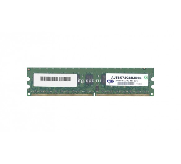 AJ56K72G8BJE6S - ATP 2GB DDR2-667MHz PC2-5300 ECC Unbuffered CL5 240-Pin DIMM 1.8V Dual Rank Memory Module