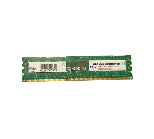 AL12M72B8BKH9M - ATP 4GB DDR3-1333MHz PC3-10600 ECC Registered CL9 240-Pin DIMM 1.35V Memory Module