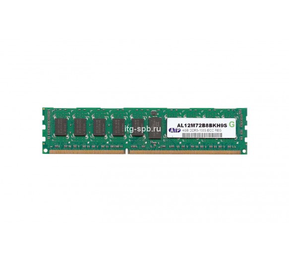 AL12M72B8BKH9S - ATP 4GB DDR3-1333MHz PC3-10600 ECC Registered CL9 240-Pin DIMM 1.35V Dual Rank Memory Module