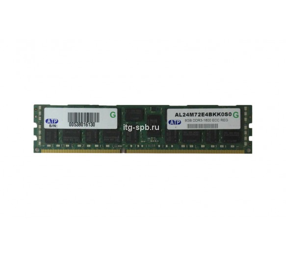 AL24M72E4BKK0S0 - ATP 8GB DDR3-1600MHz PC3-12800 ECC Registered CL11 240-Pin DIMM 1.35V Memory Module