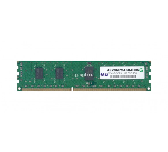 AL28M72A8BJH9S - ATP 1GB DDR3-1333MHz PC3-10600 ECC Registered CL9 240-Pin DIMM 1.35V Memory Module