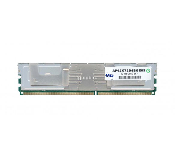 AP12K72D4BGE6S - ATP 4GB DDR2-667MHz PC2-5300 ECC Fully Buffered CL5 240-Pin DIMM 1.8V Dual Rank Memory Module