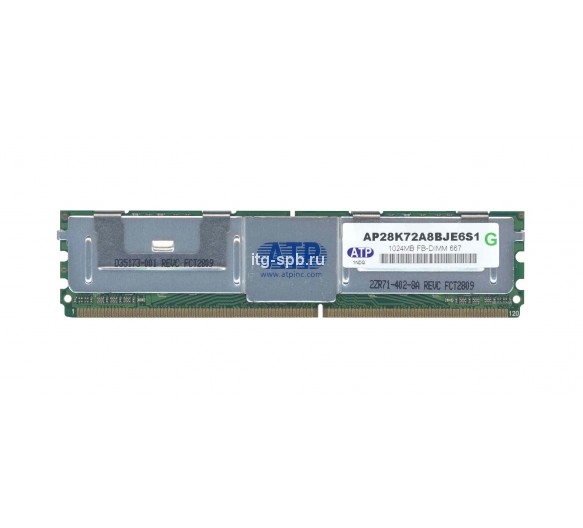 AP28K72A8BJE6S1 - ATP 1GB DDR2-667MHz PC2-5300 ECC Fully Buffered CL5 240-Pin DIMM 1.8V Single Rank Memory Module