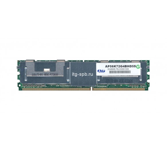 AP56K72G4BHD5S - ATP 2GB DDR2-533MHz PC2-4200 ECC Fully Buffered CL4 240-Pin DIMM 1.8V Dual Rank Memory Module