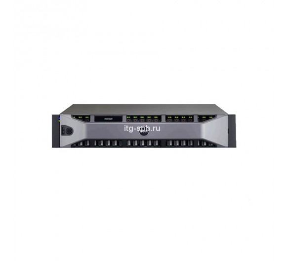 Dell MD3420 Dual 4G Cache Controller, No hdd, 24 SFF, SAS HD connector, 600W RPS