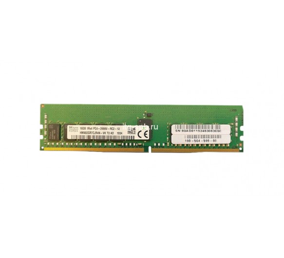 HMA82GR7CJR4N-VKT3AD - Hynix 16GB DDR4-2666MHz PC4-21300 ECC Registered CL19 288-Pin RDIMM 1.2V Dual Rank Memory Module