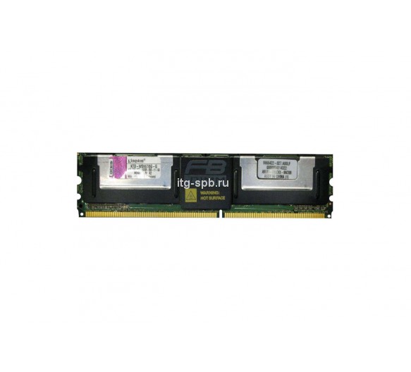 KTD-WS667/8G-G - Kingston 8GB (2 x 4GB) DDR2-667MHz ECC Fully Buffered CL5 240-Pin DIMM 1.8V 2R Memory Module