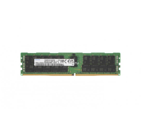 M393A8G40BB4-CWE - Samsung 64GB (1 x 64GB) DDR4-3200MHz PC4-25600 ECC Registered CL22 288-Pin RDIMM 1.2V Dual-Rank x4 Memory Module