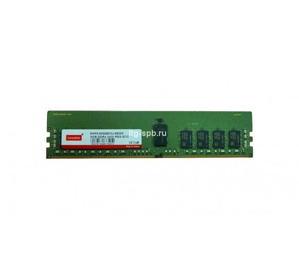 M4RS-8GSQEC0J-EB260 - Innodisk 8GB DDR4-2400MHz MHz PC4-19200 ECC Registered CL17 288-Pin DIMM 1.2V Dual Rank Memory Module
