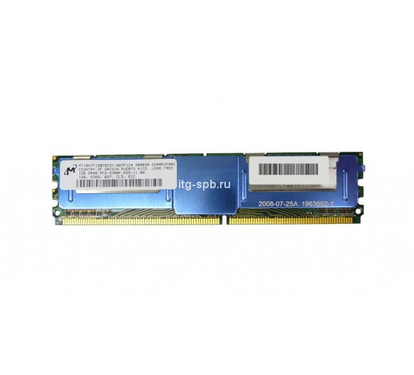 MT18HTF12872FDY-667F1D4 - Micron 1GB DDR2-667MHz ECC Fully Buffered CL5 240-Pin DIMM 1.8V 2R Memory Module