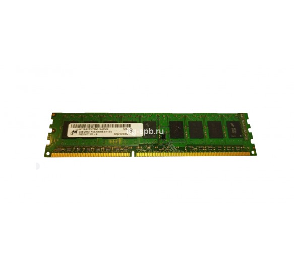 MT18JSF51272AZ-1G4D1ZG - Micron 4GB DDR3-1333MHz PC3-10600 ECC Unbuffered CL9 240-Pin UDIMM 1.5V Dual Rank Memory Module
