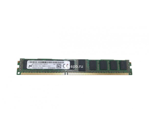 MT18KDF51272PDZ-1G6K1FF - Micron 4GB DDR3-1600MHz PC3L-12800 ECC Registered CL11 240-Pin VLP RDIMM 1.35V Dual Rank Memory Module