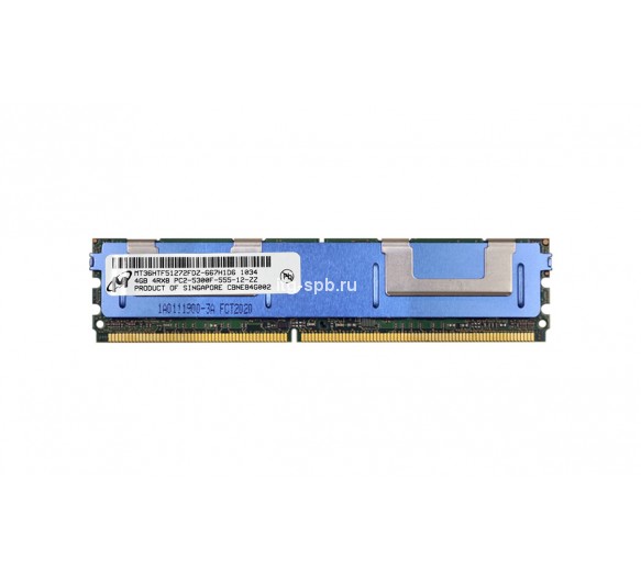 MT36HTF51272FDZ-667H1D6 - Micron 4GB DDR2-667MHz ECC Fully Buffered CL5 240-Pin DIMM 1.8V 4R Memory Module