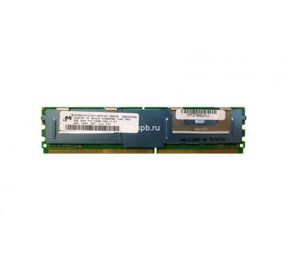 MT36HTF51272FY-667E1E4 - Micron 4GB DDR2-667MHz ECC Fully Buffered CL5 240-Pin DIMM 1.8V 2R Memory Module