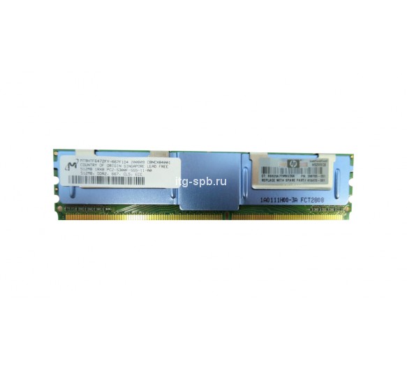 MT9HTF6472F-667F1D4 - Micron 1GB (2 x 512MB) DDR2-667MHz ECC Fully Buffered CL5 240-Pin DIMM 1.8V Single Rank Memory Module