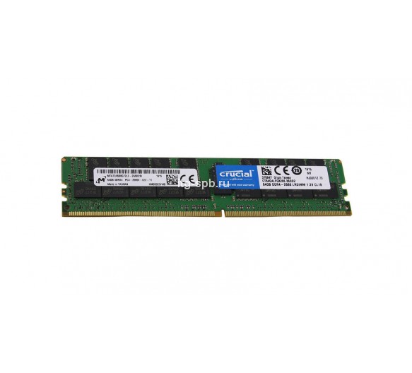 MTA72ASS8G72LZ-2G6D2SI - Micron 64GB DDR4-2666MHz PC4-21300 ECC Registered CL19 288-Pin LRDIMM 1.2V Quad Rank Memory Module