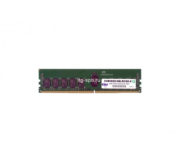 X4B08QC4BLRCSE-E - ATP 8GB DDR4-2400MHz PC4-19200 ECC Registered CL17 288-Pin DIMM 1.2V Single Rank Memory Module