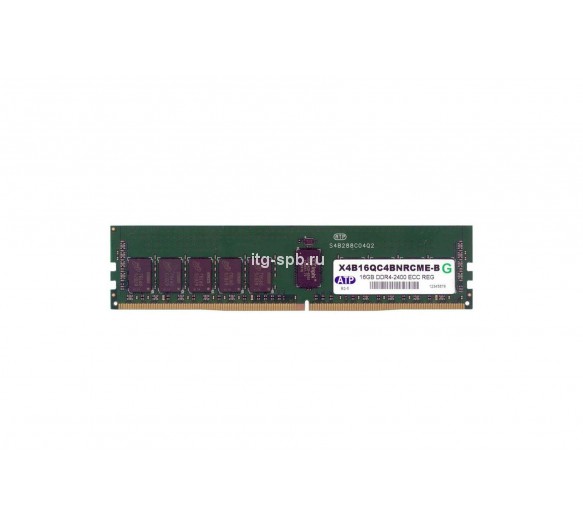 X4B16QC4BNRCME-B - ATP 16GB DDR4-2400MHz PC4-19200 ECC Registered CL17 288-Pin DIMM 1.2V Dual Rank Memory Module