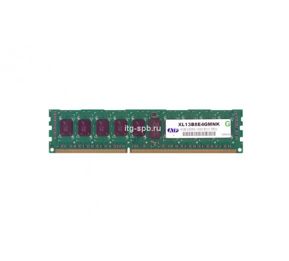 XL13B8E4GMNK - ATP 4GB DDR3-1333MHz PC3-10600 ECC Registered CL9 240-Pin DIMM 1.35V Memory Module