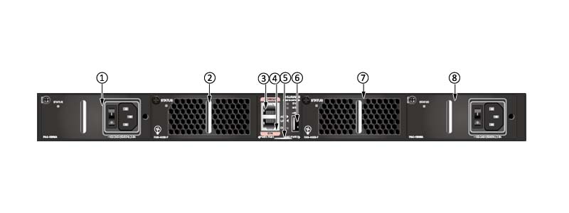 CE5810-24T4S-EI-B front view (power supply side)