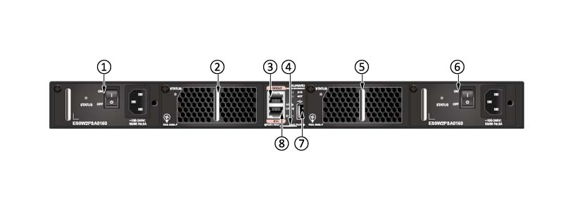 CE5850-HI-B-B00 front view (power supply side)