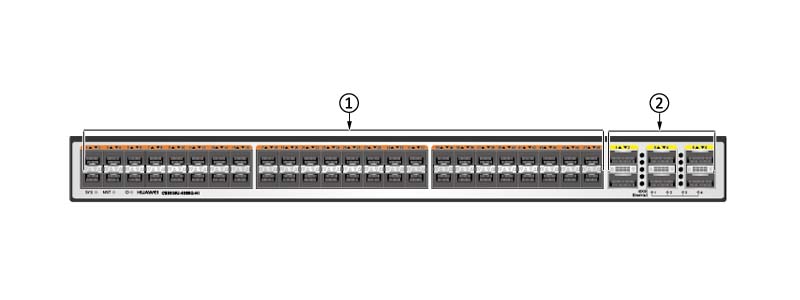 the rear (port side) panel of CE6850U-48S6Q-HI-B