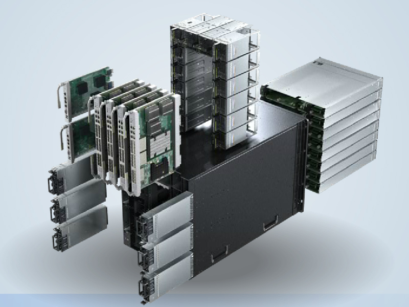 HUAWEI E9000 BLADE SERVER CHASSIS with components