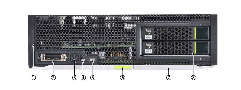 the front panel of Huawei CH121 V3 Compute Node