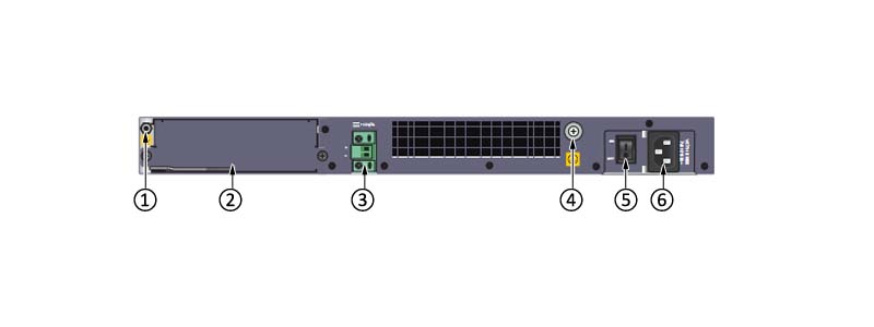 the back panel of LS-S5348TP-SI-AC