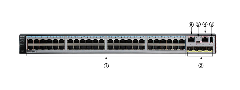 S5720-56C-PWR-EI-DC front