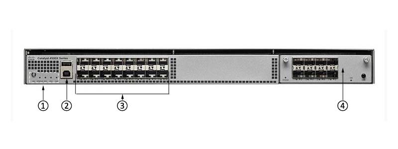 WS-C4500X-40X-ES Front Panel