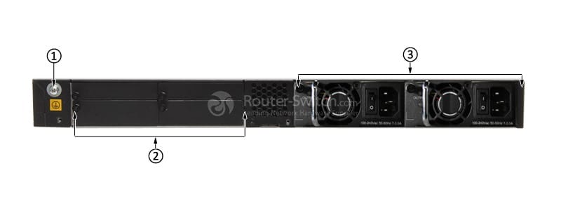 AC6605-26-PWR-16AP Back Panel