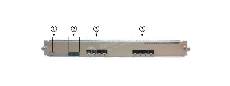 the C6800-8P10G= Ethernet Module Front Panel