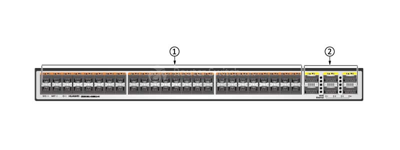 the rear (port side) panel of CE6850U-48S6Q-HI-F